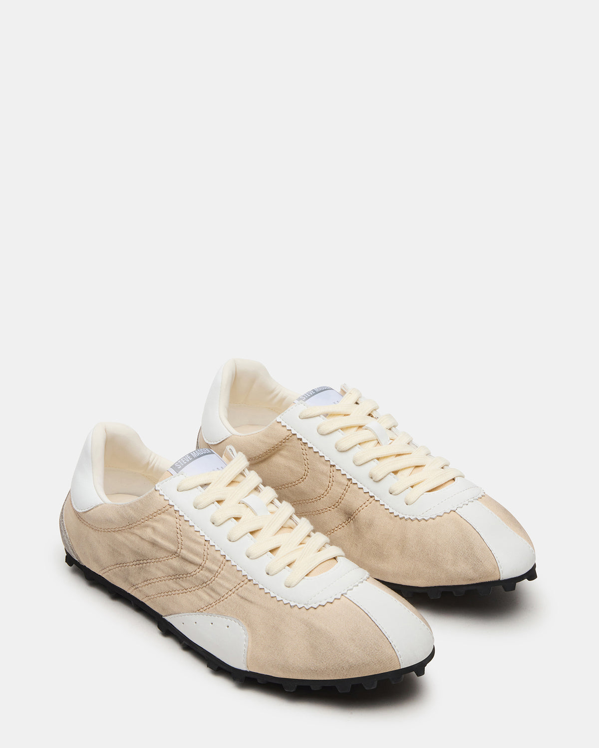 PUZZLE Cream Low-Top Lace-Up Men's Sneaker - Steve Madden