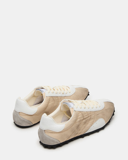 PUZZLE Cream Low-Top Lace-Up Men's Sneaker - Steve Madden