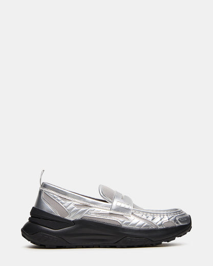 PARRISH Silver Low-Top Slip-On Men's Sneaker - Steve Madden