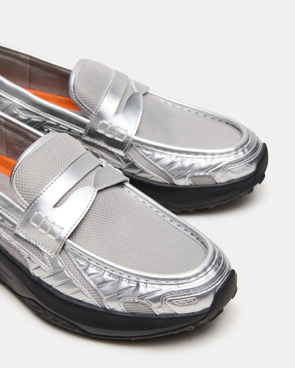 PARRISH Silver Low-Top Slip-On Men's Sneaker - Steve Madden