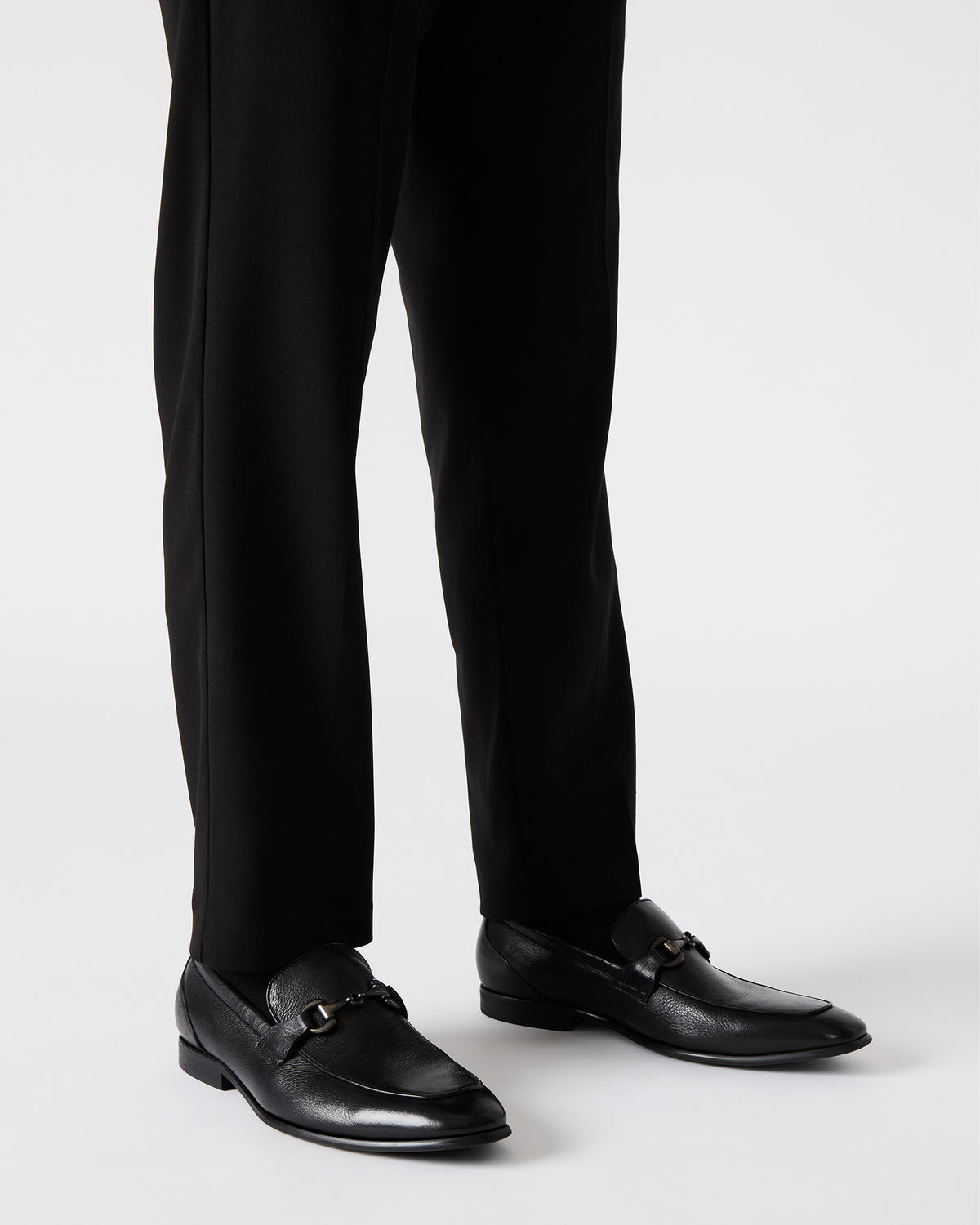 JAYSHAN Black Leather Men's Dress Loafer - Steve Madden