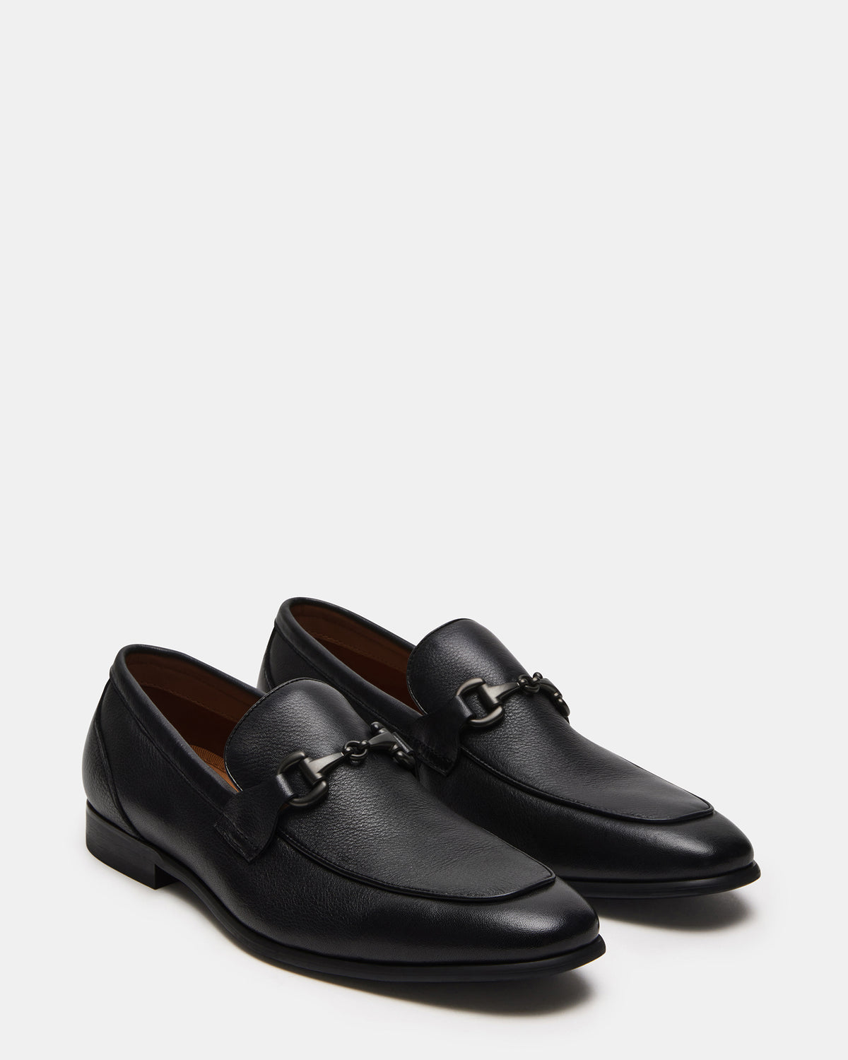 JAYSHAN Black Leather Men's Dress Loafer - Steve Madden