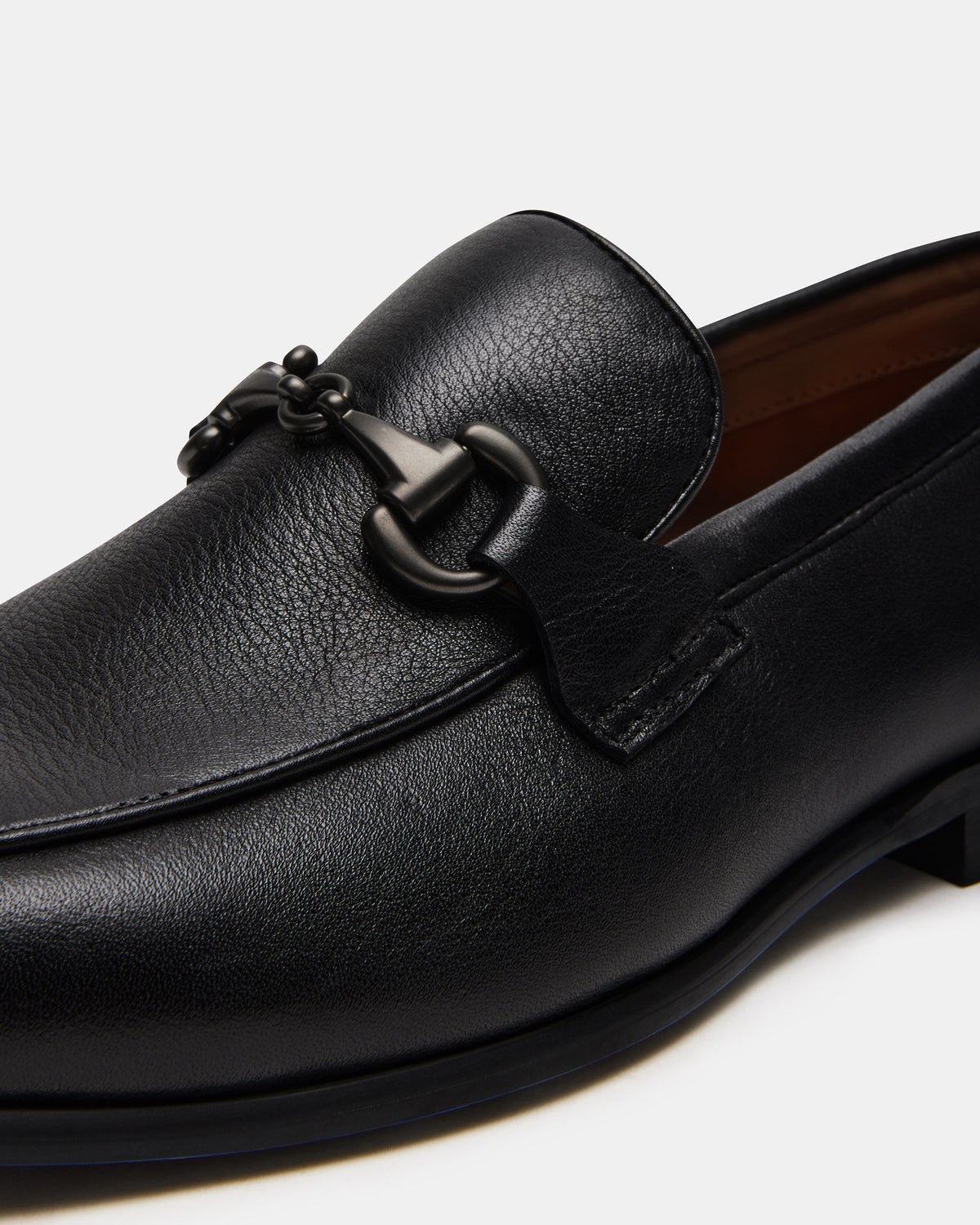 JAYSHAN Black Leather Men's Dress Loafer - Steve Madden