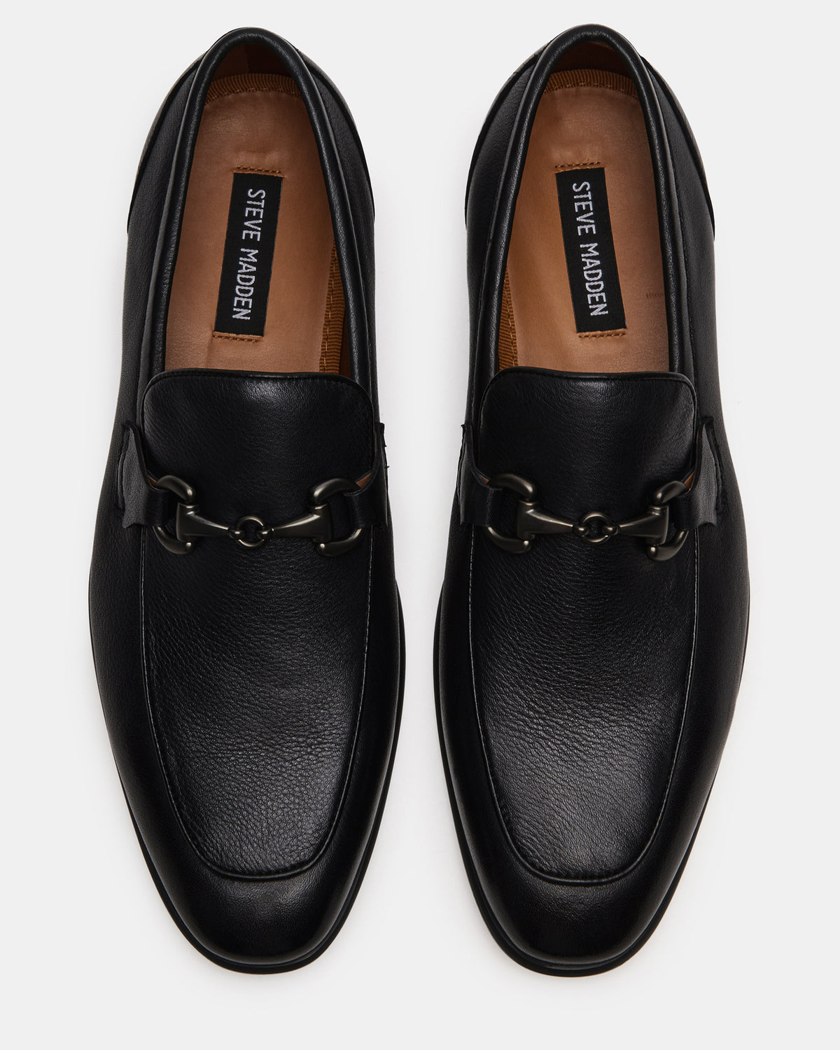 JAYSHAN Black Leather Men's Dress Loafer - Steve Madden