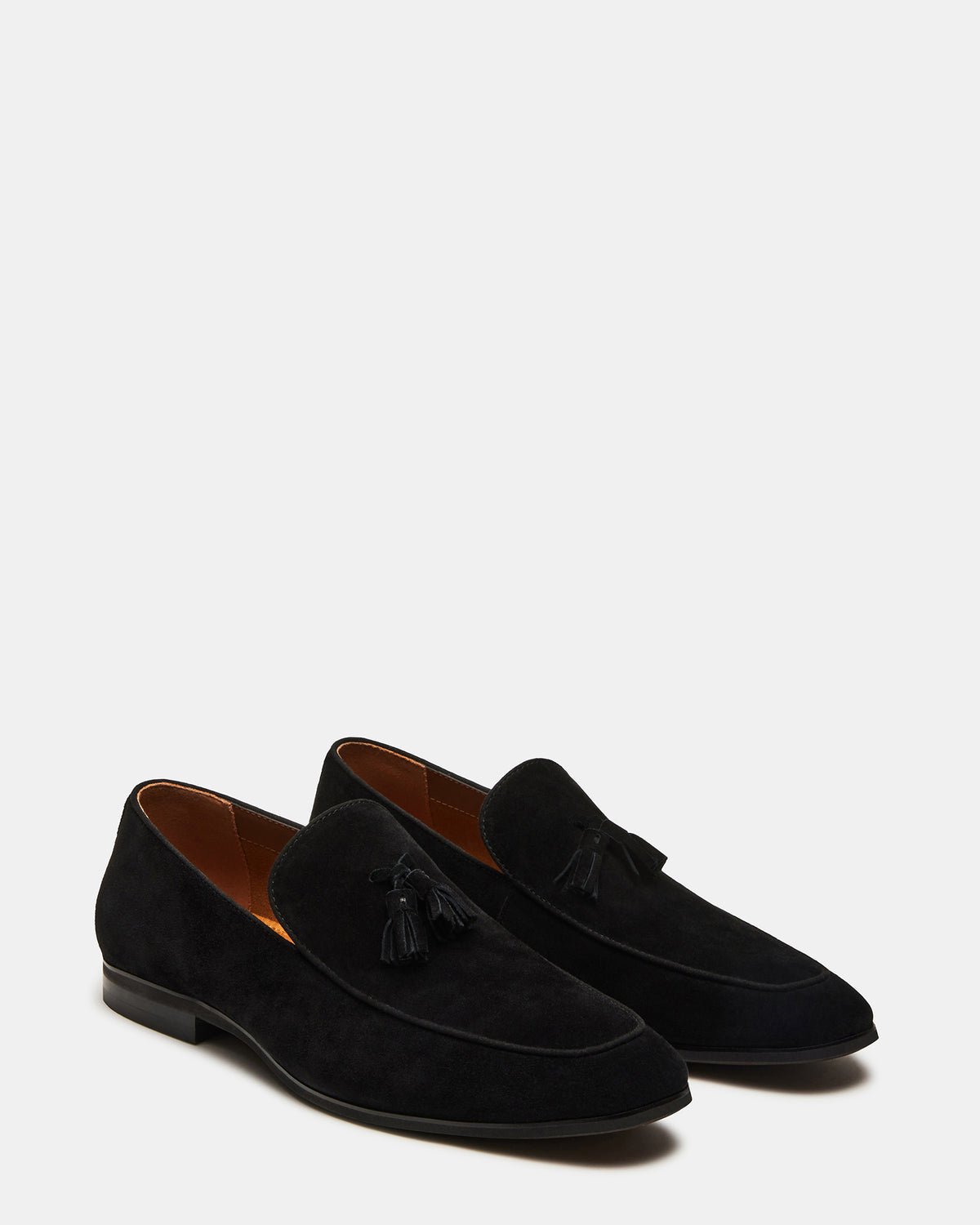 ONDRE Black Suede Tassel Slip-On Men's Loafer - Steve Madden