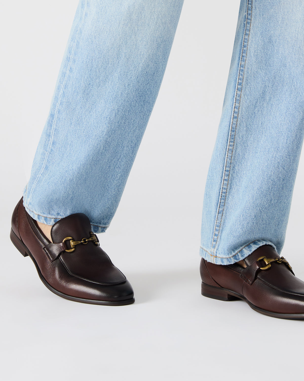 JAYSHAN Brown Leather Men's Dress Loafer - Steve Madden