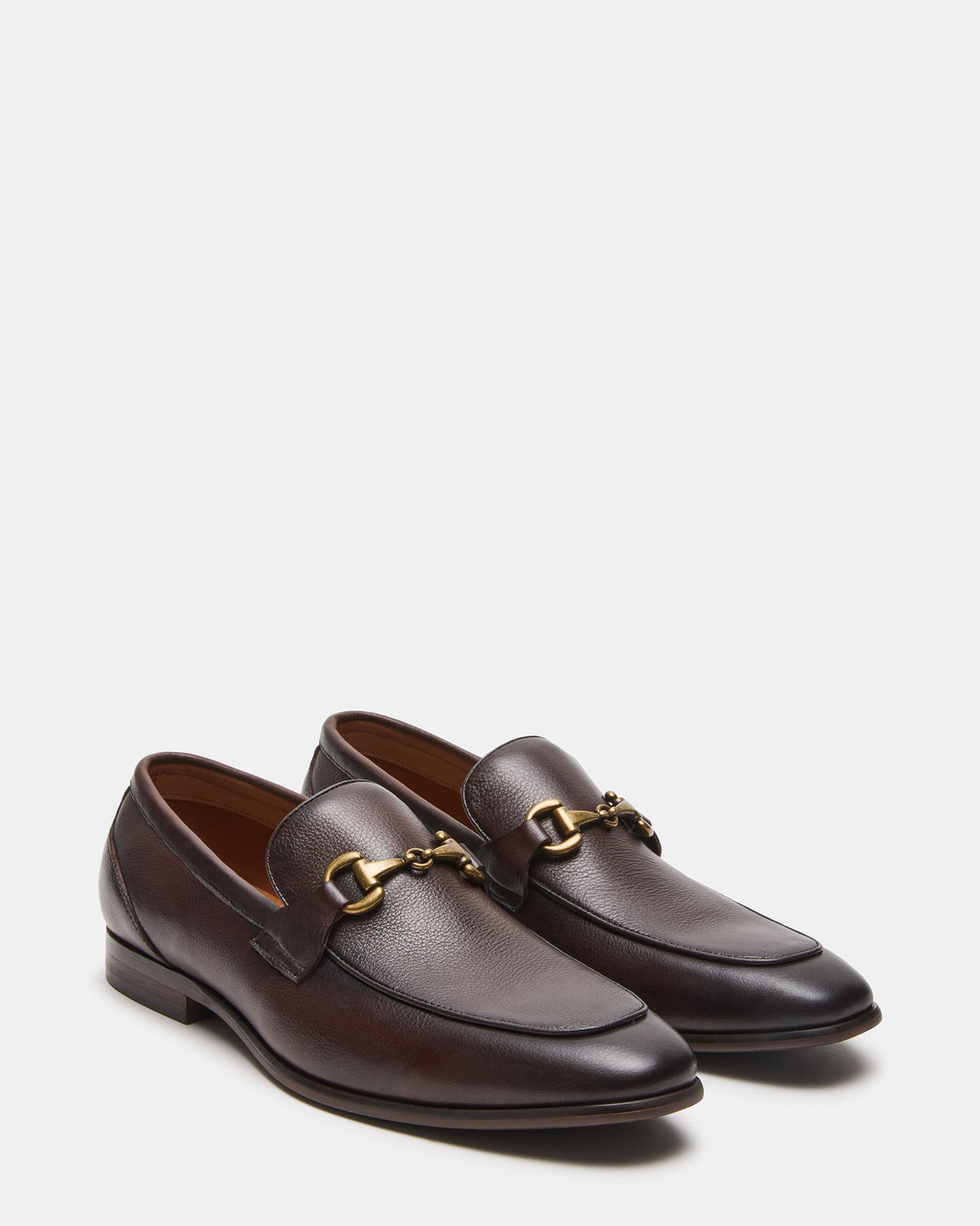 JAYSHAN Brown Leather Men's Dress Loafer - Steve Madden