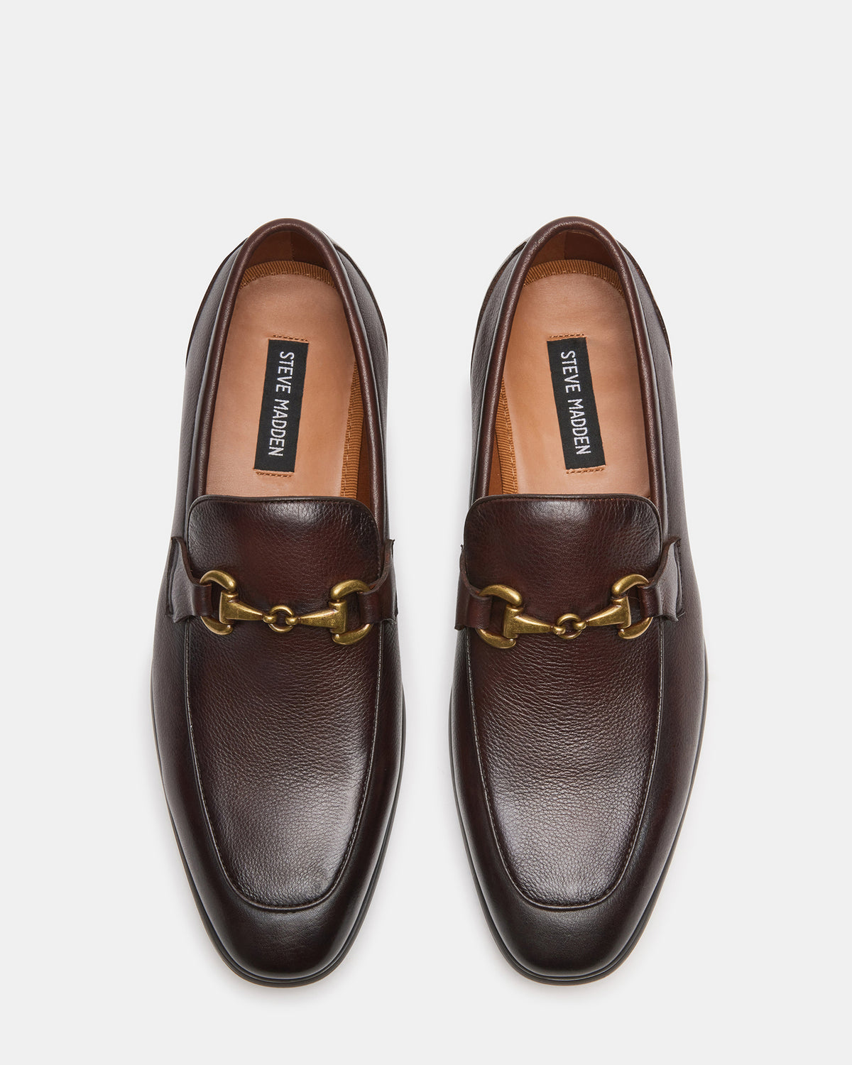JAYSHAN Brown Leather Men's Dress Loafer - Steve Madden
