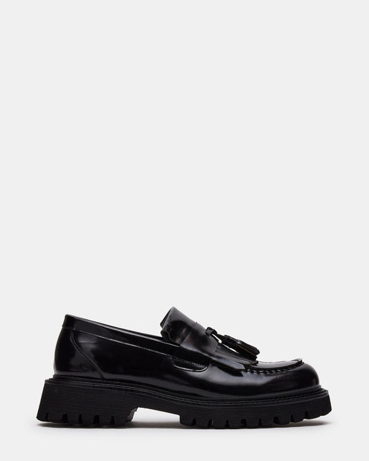 ZEV Black Box Lug Sole Dress Men's Loafer - Steve Madden