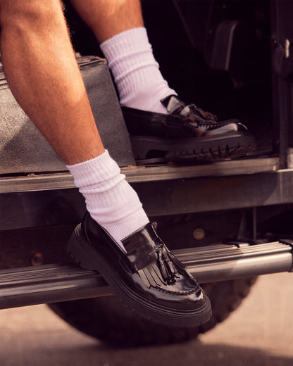 ZEV Black Box Lug Sole Dress Men's Loafer - Steve Madden