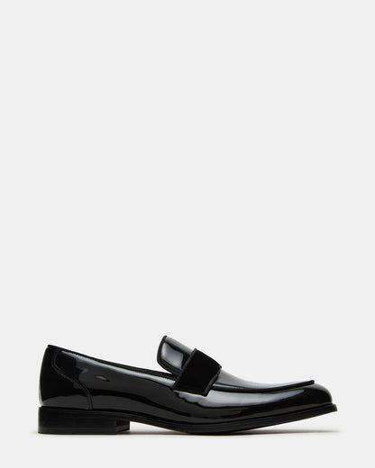ESCADA Black/Black Slip-On Men's Dress Loafer - Steve Madden
