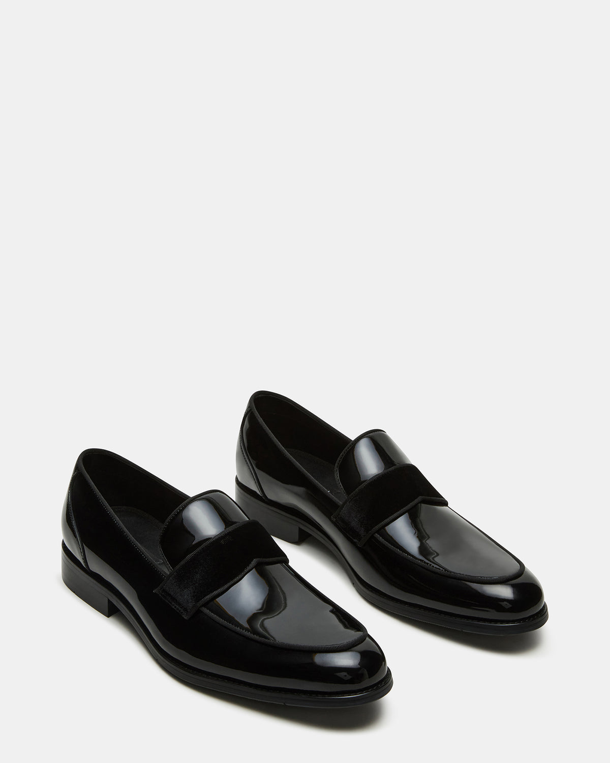 ESCADA Black/Black Slip-On Men's Dress Loafer - Steve Madden