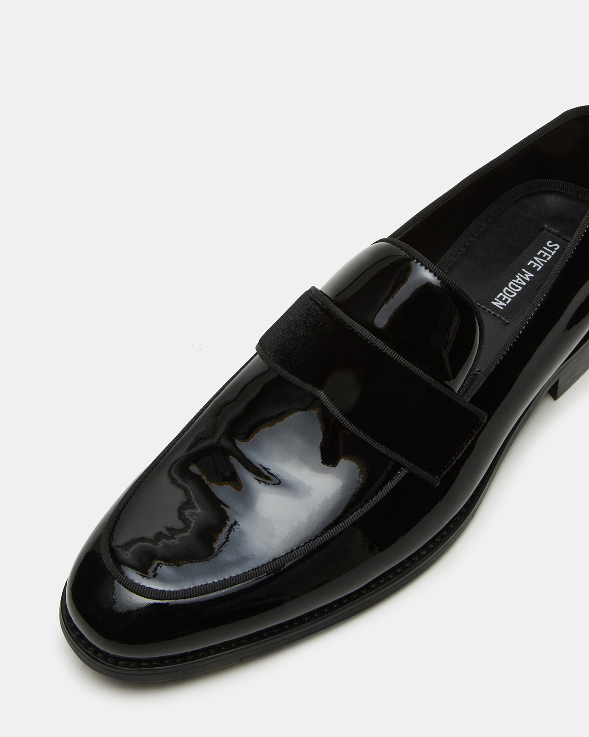 ESCADA Black/Black Slip-On Men's Dress Loafer - Steve Madden