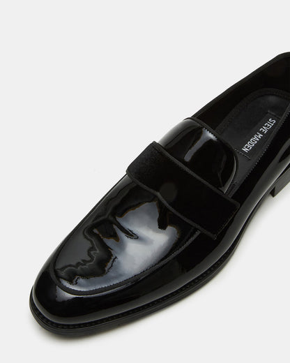 ESCADA Black/Black Slip-On Men's Dress Loafer - Steve Madden