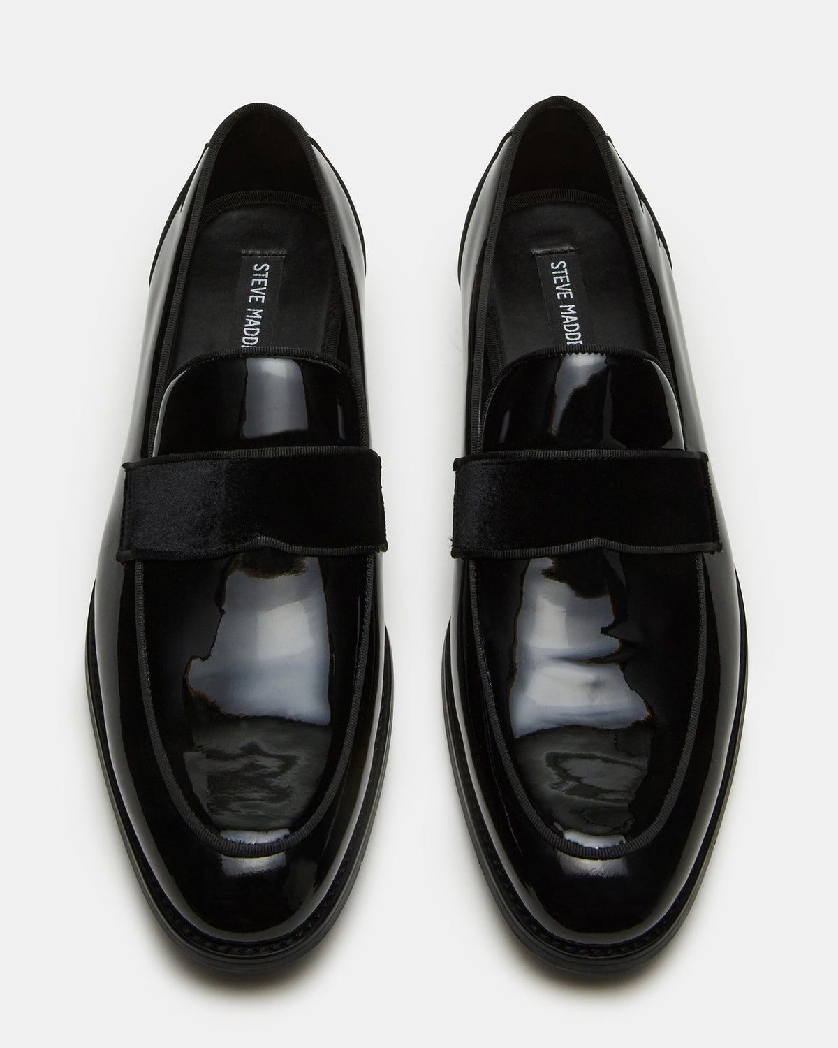 ESCADA Black/Black Slip-On Men's Dress Loafer - Steve Madden