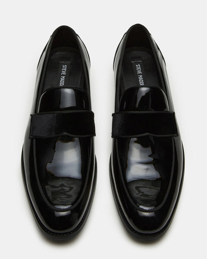 ESCADA Black/Black Slip-On Men's Dress Loafer - Steve Madden