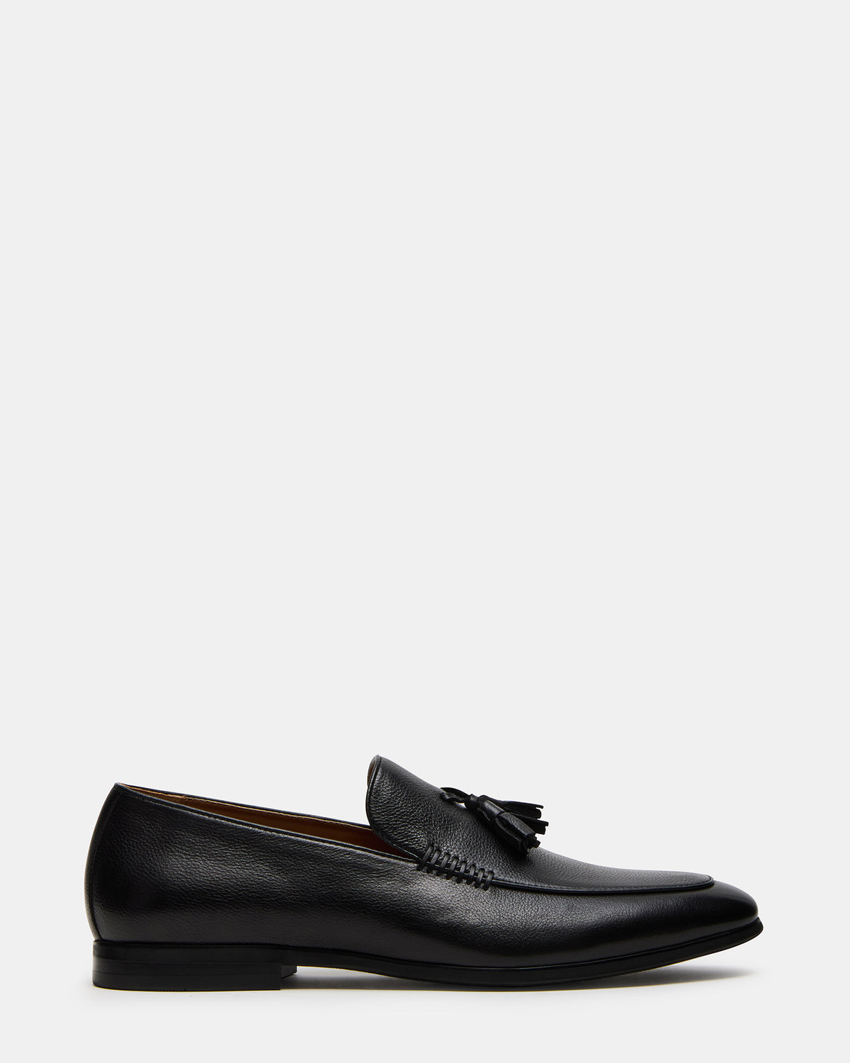 ONDRE Black Leather Tassel Slip-On Men's Loafer - Steve Madden