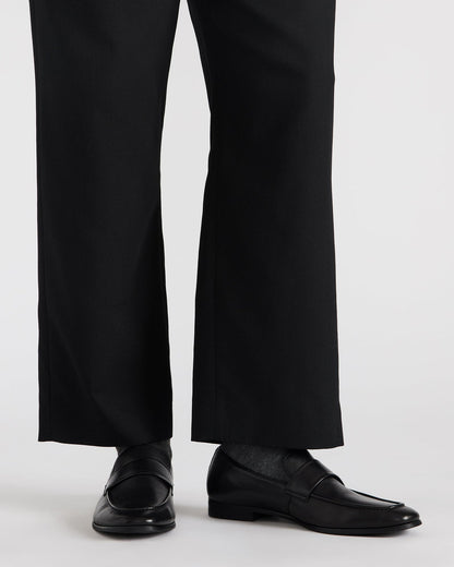 BISCUIT Black Leather Slip-On Men's Dress Loafer - Steve Madden