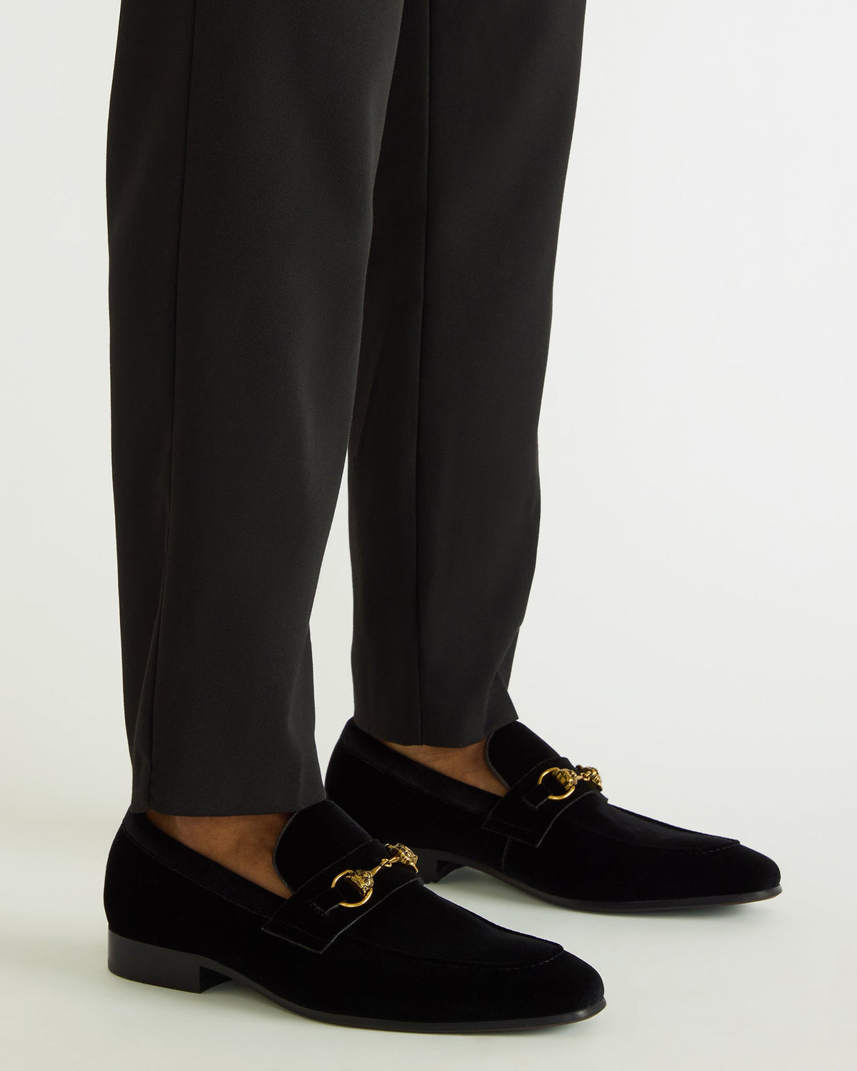 JAKIRO Black Velvet Slip-On Dress Men's Loafer - Steve Madden