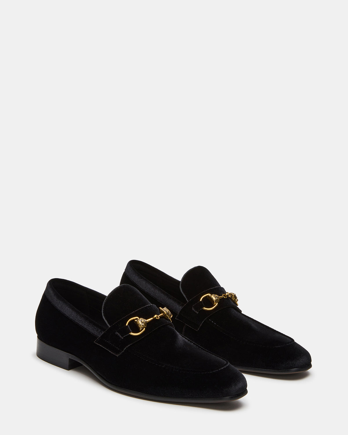 JAKIRO Black Velvet Slip-On Dress Men's Loafer - Steve Madden