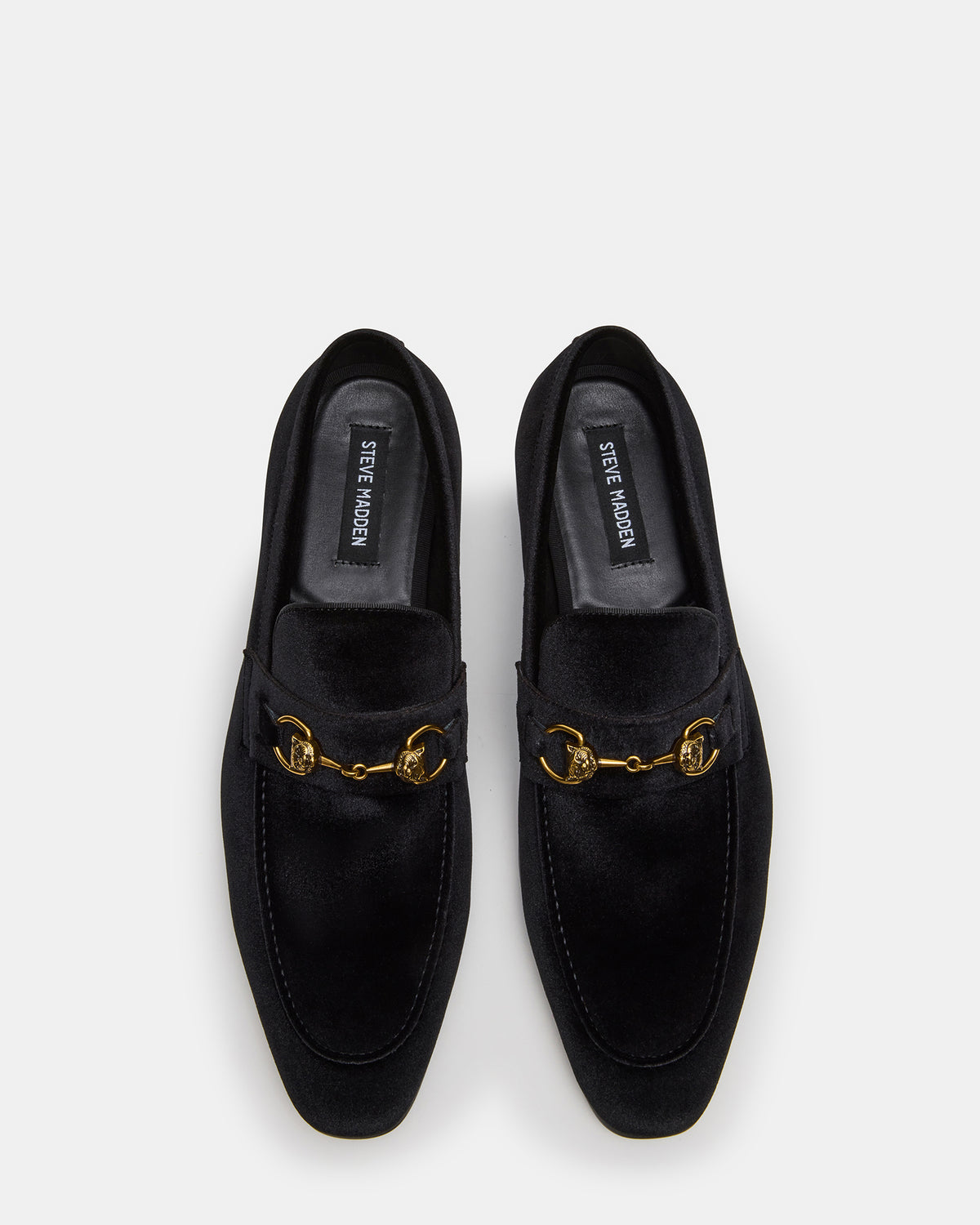 JAKIRO Black Velvet Slip-On Dress Men's Loafer - Steve Madden