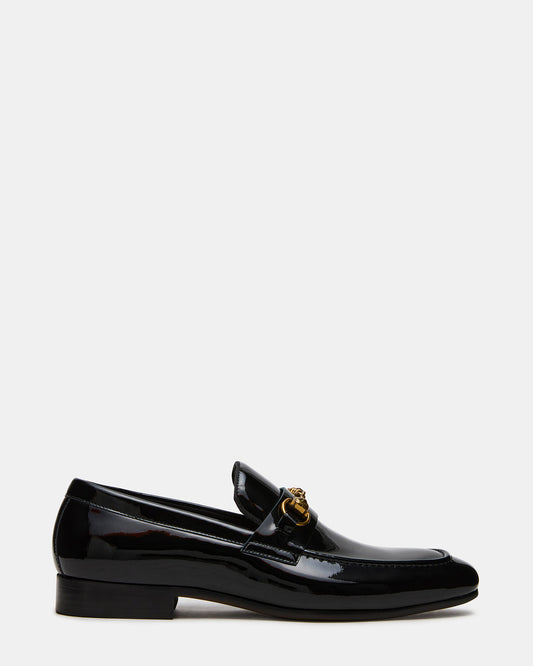 JAKIRO Black Patent Slip-On Dress Men's Loafer - Steve Madden