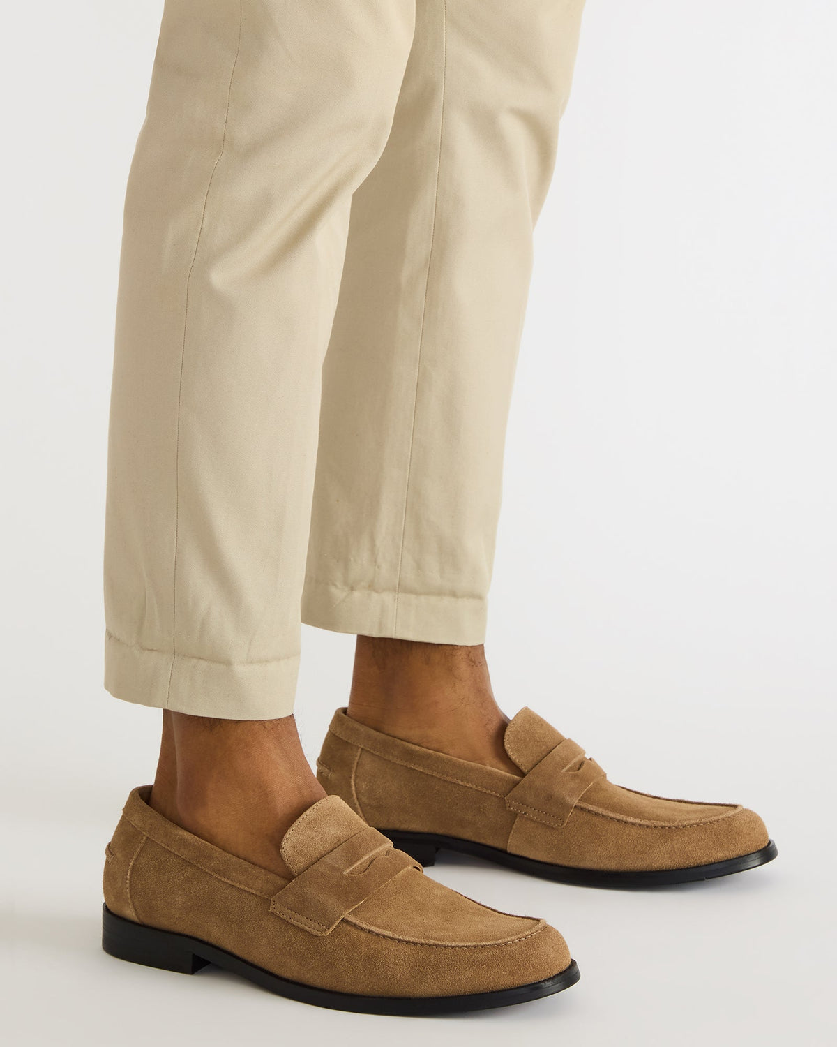 NATAN Taupe Suede Slip-On Dress Men's Loafer - Steve Madden