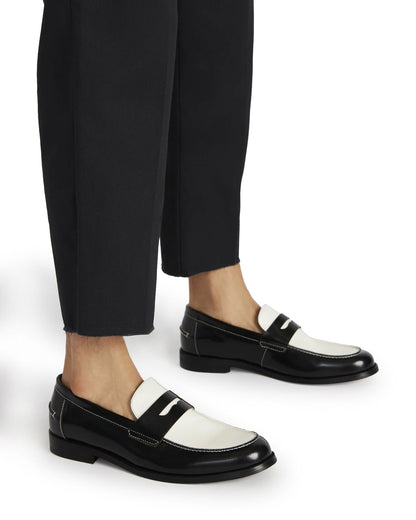 NATAN White Leather Slip-On Dress Men's Loafer - Steve Madden