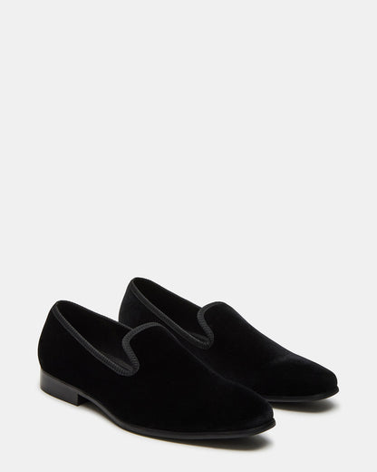 BANNOCH Black Velvet Men's Slip-On Loafer - Steve Madden