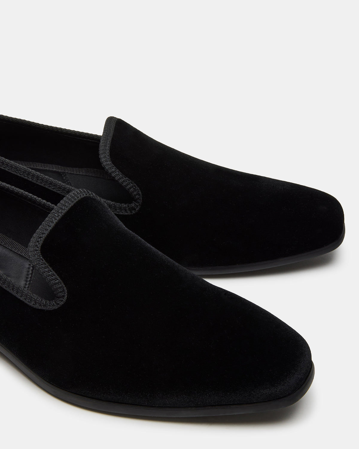 BANNOCH Black Velvet Men's Slip-On Loafer - Steve Madden