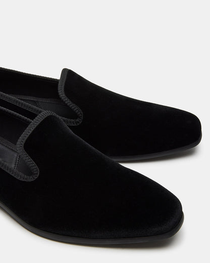 BANNOCH Black Velvet Men's Slip-On Loafer - Steve Madden