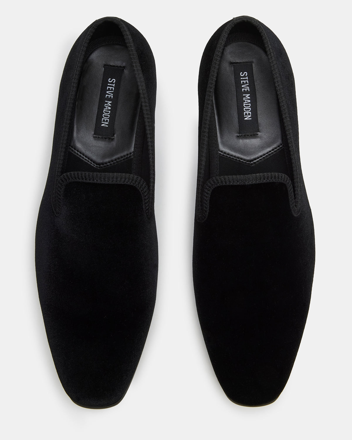 BANNOCH Black Velvet Men's Slip-On Loafer - Steve Madden