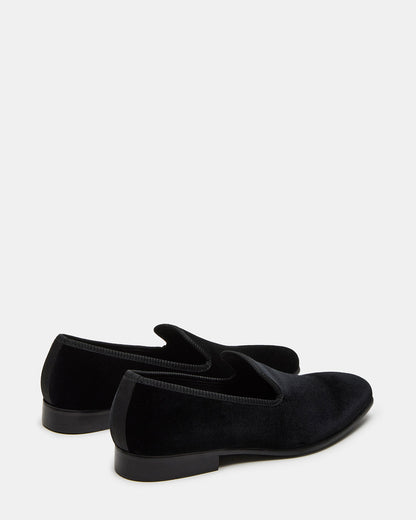 BANNOCH Black Velvet Men's Slip-On Loafer - Steve Madden