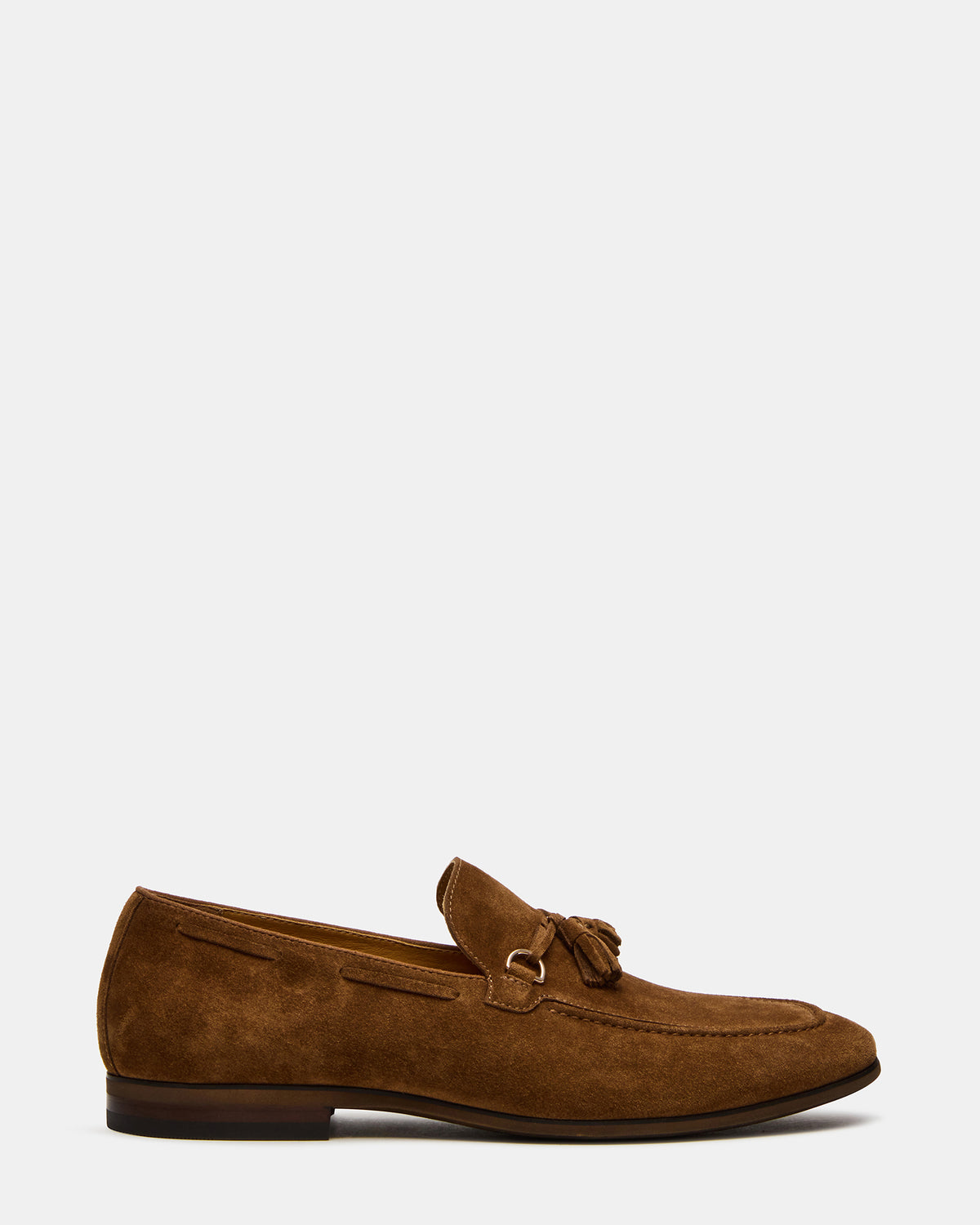LOGAN Cognac Suede Tassel Slip-On Men's Loafer - Steve Madden