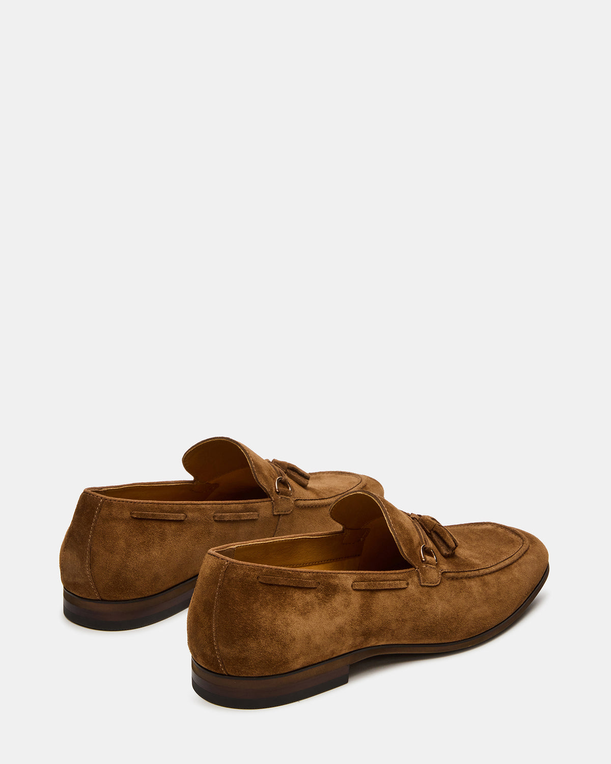 LOGAN Cognac Suede Tassel Slip-On Men's Loafer - Steve Madden