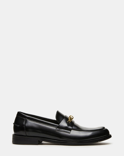 NEVINN Black Slip-On Dress Men's Loafer - Steve Madden
