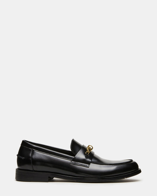 NEVINN Black Slip-On Dress Men's Loafer - Steve Madden