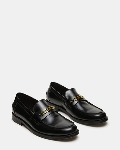 NEVINN Black Slip-On Dress Men's Loafer - Steve Madden