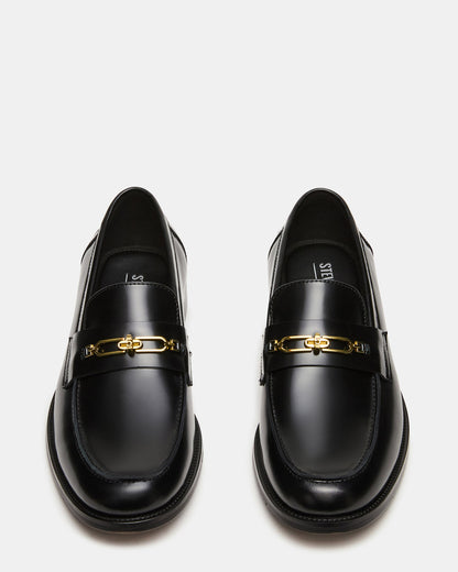 NEVINN Black Slip-On Dress Men's Loafer - Steve Madden