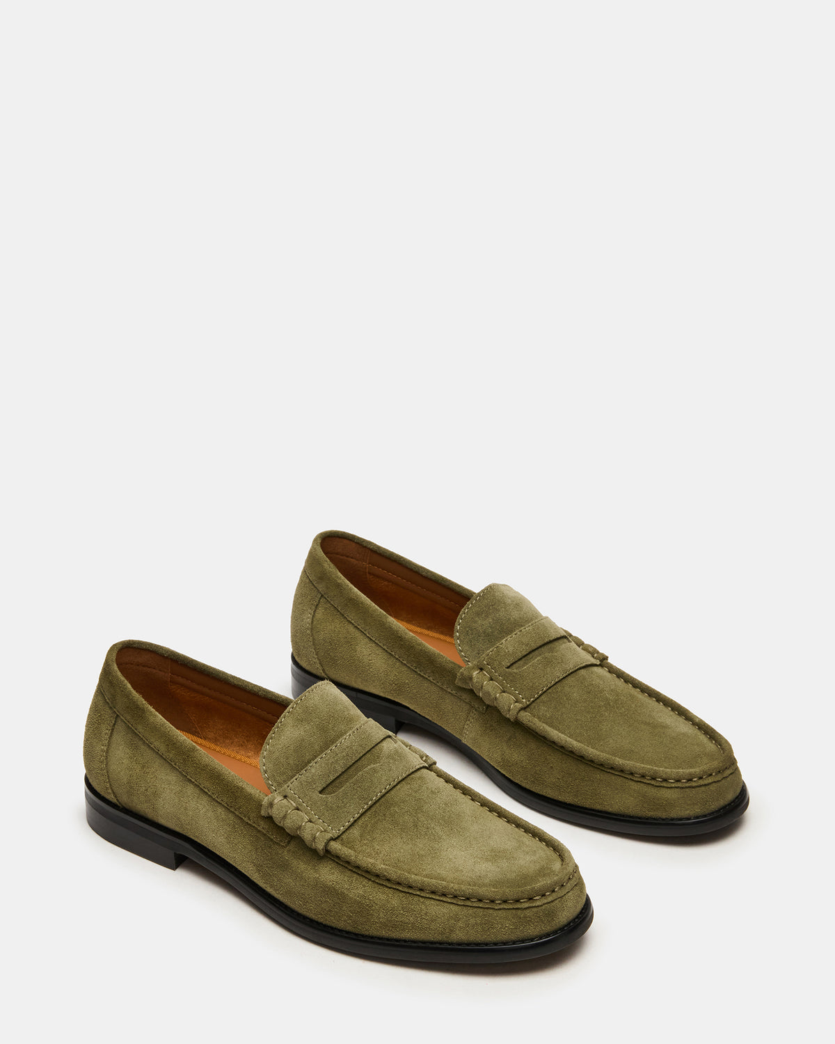 HUCKLE Green Suede Slip-On Men's Loafer - Steve Madden