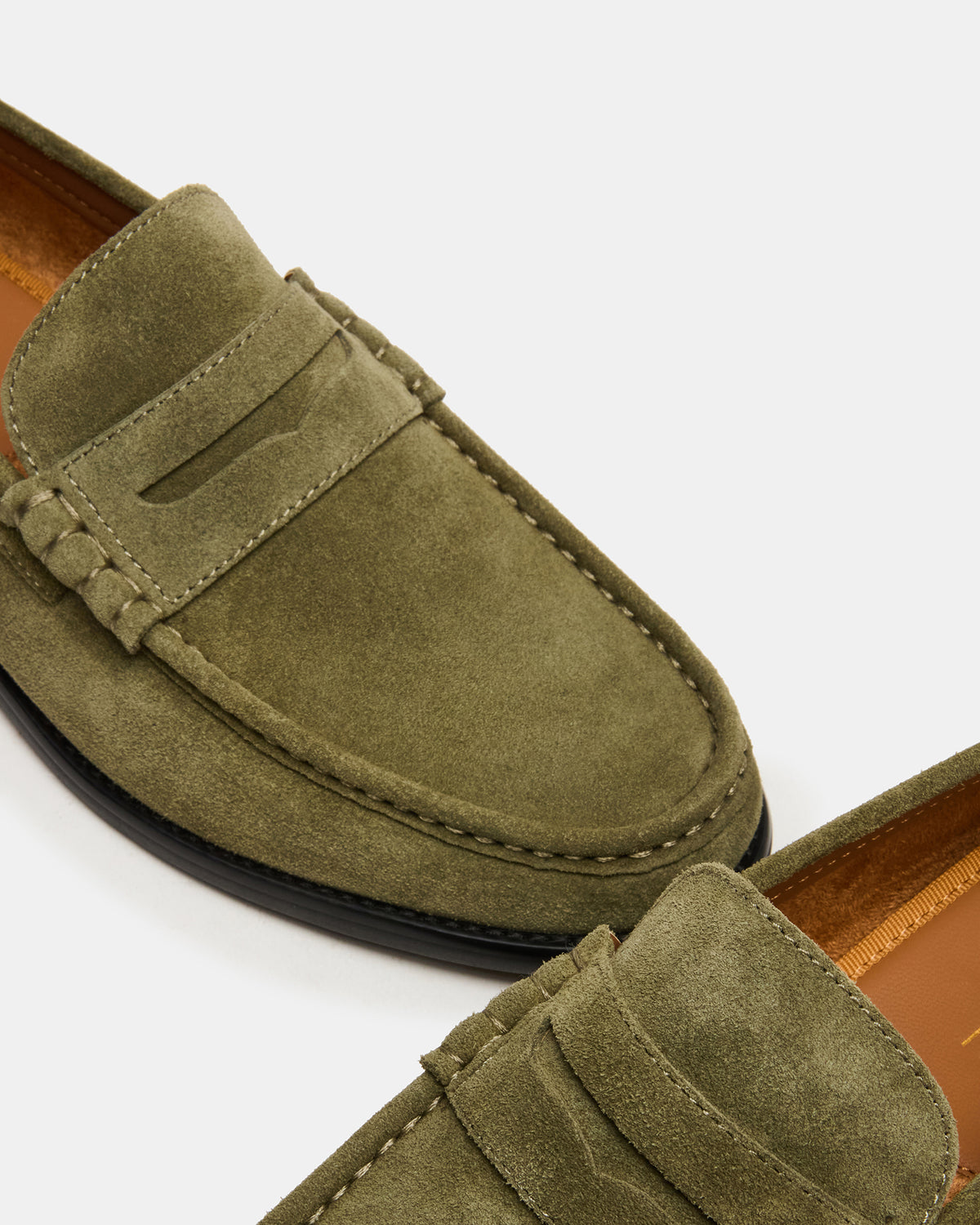 HUCKLE Green Suede Slip-On Men's Loafer - Steve Madden