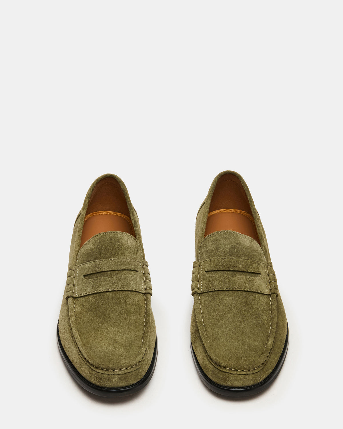 HUCKLE Green Suede Slip-On Men's Loafer - Steve Madden