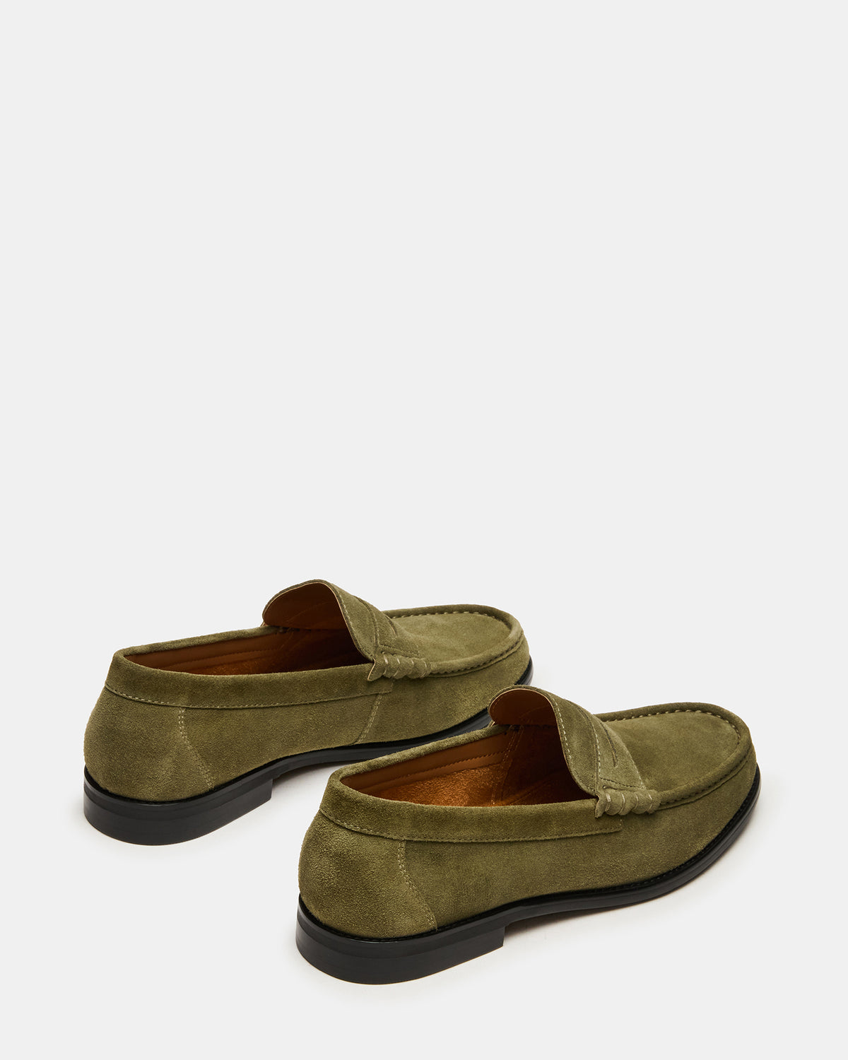 HUCKLE Green Suede Slip-On Men's Loafer - Steve Madden