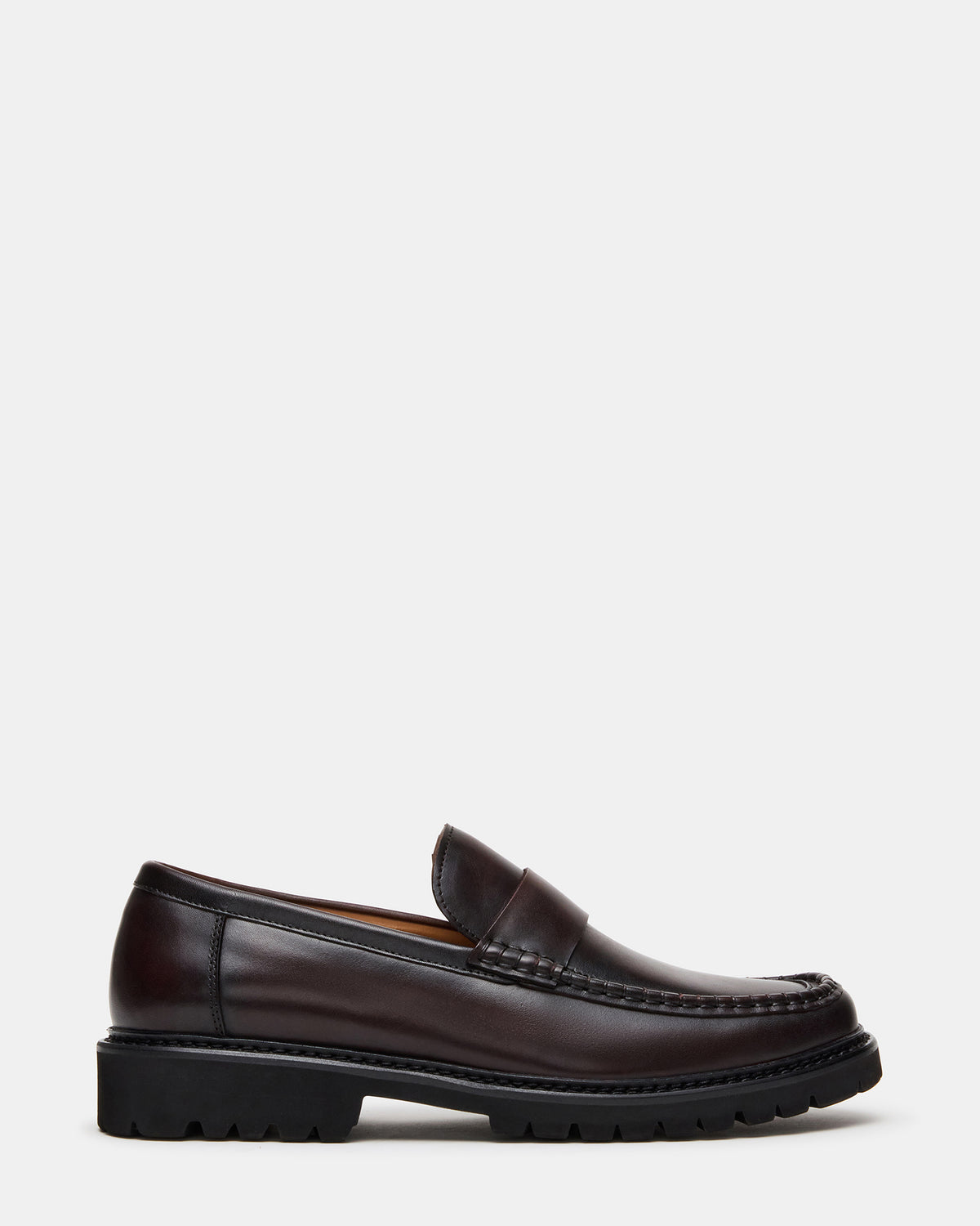 BRODIE Brown Slip-On Lug Men's Loafer - Steve Madden