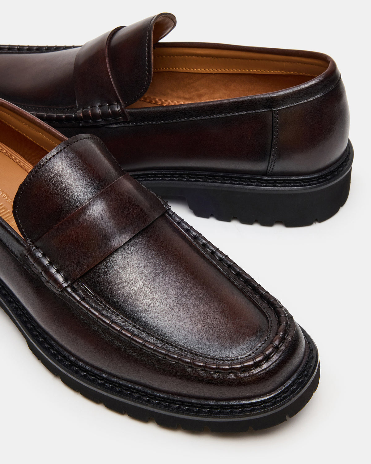 BRODIE Brown Slip-On Lug Men's Loafer - Steve Madden