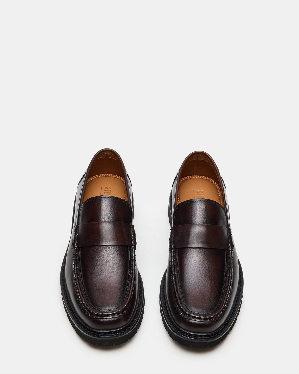 BRODIE Brown Slip-On Lug Men's Loafer - Steve Madden