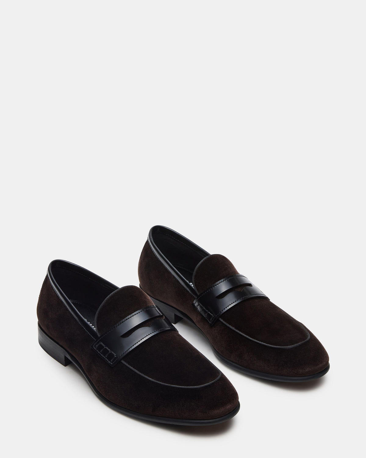 YARDLY Brown Velvet Slip-On Men's Dress Loafer - Steve Madden