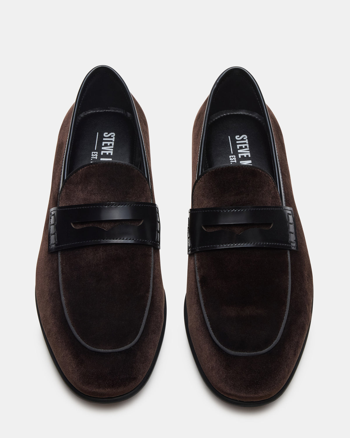 YARDLY Brown Velvet Slip-On Men's Dress Loafer - Steve Madden