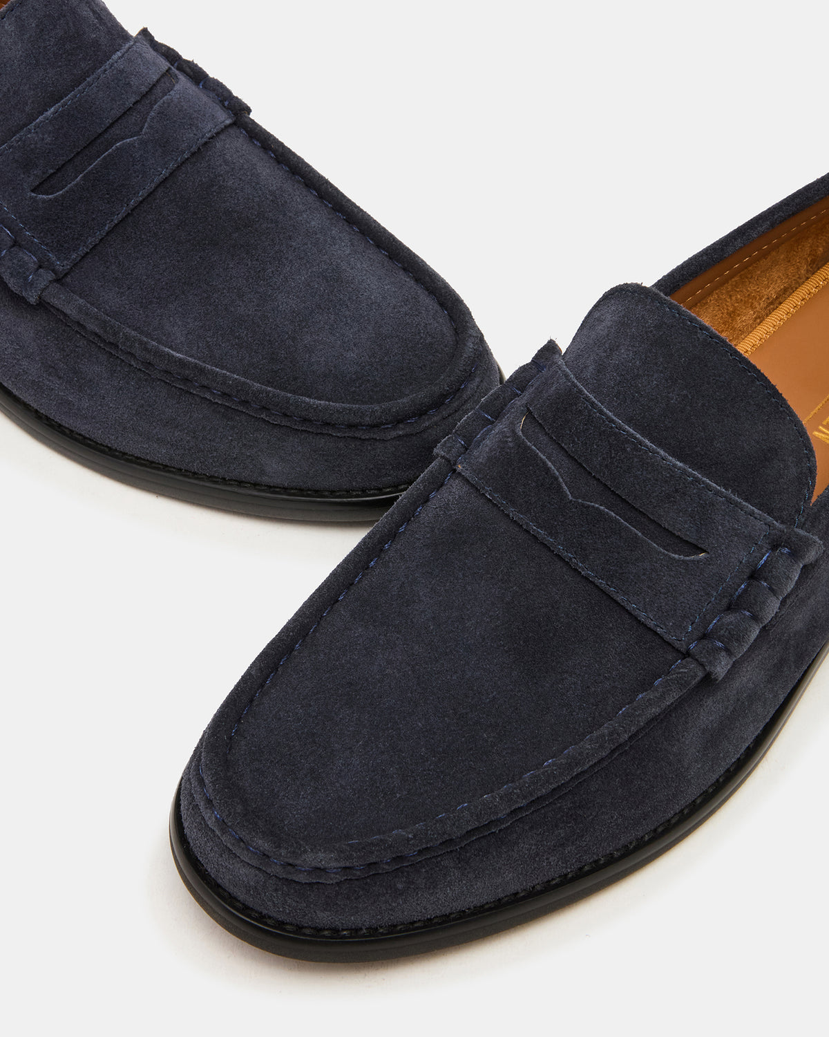 HUCKLE Navy Suede Slip-On Men's Loafer - Steve Madden