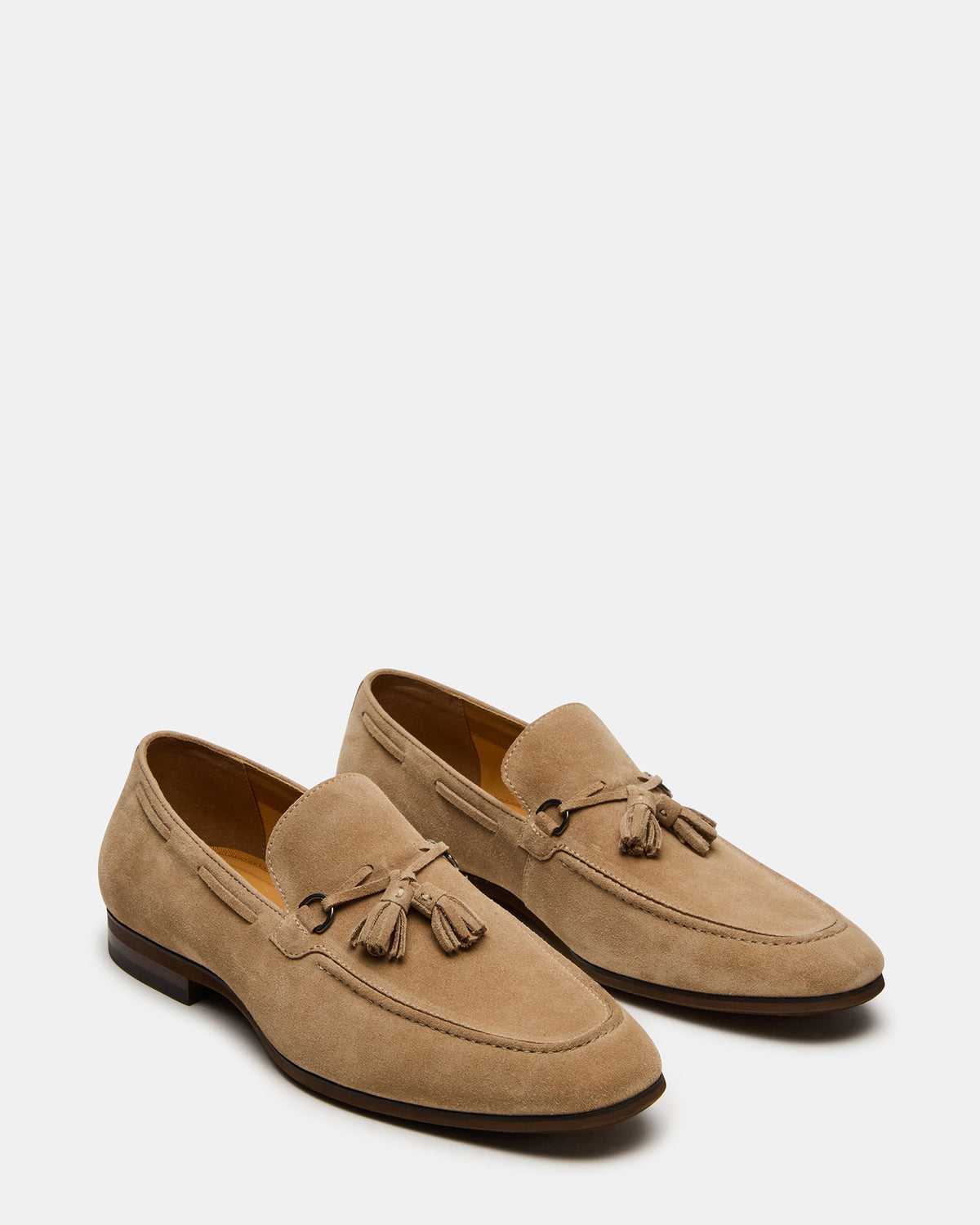 LOGAN Taupe Suede Tassel Slip-On Men's Loafer - Steve Madden